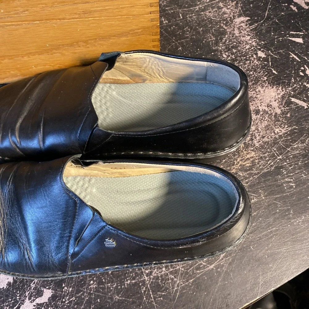 Finn Comfort Newport Black Slip-On‎ Casual Shoes, Size EU 41 US 7.5